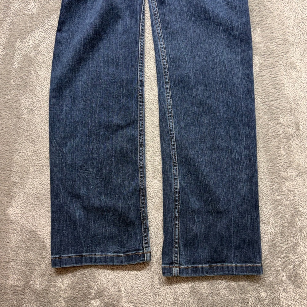 Jones New York Lexington Straight Jeans Womens 29x30 Blue Excellent Dark Wash - Picture 14 of 16